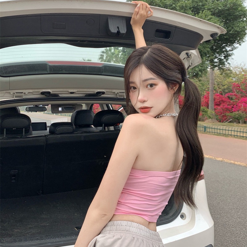 Áo Ống Phối Dây Xích Thời Trang Mùa Hè Quyến Rũ Dành Cho Nữ