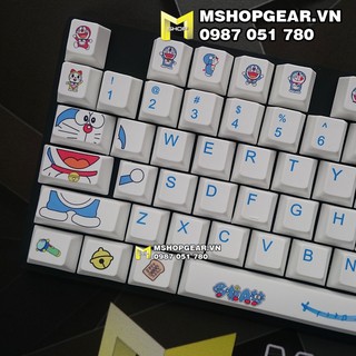 Bộ keycap Doraemon thick pbt oem profile dye-sub 108 keys