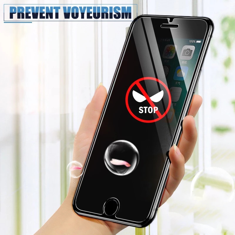 Ốp Điện Thoại Mặt Kính Cường Lực Chống Nhìn Trộm Cho iPhone 14 13 12 Pro 11 Pro Max 6 6s 7 8 Plus X XS Max XR SE 2020