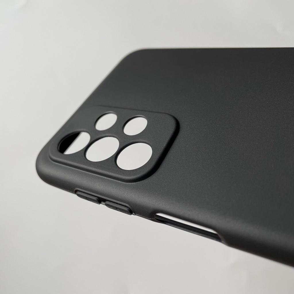 Ốp lưng silicon đen nhám cho Samsung Galaxy A23 không bám vân tay, khoét riêng từng mắt camera.