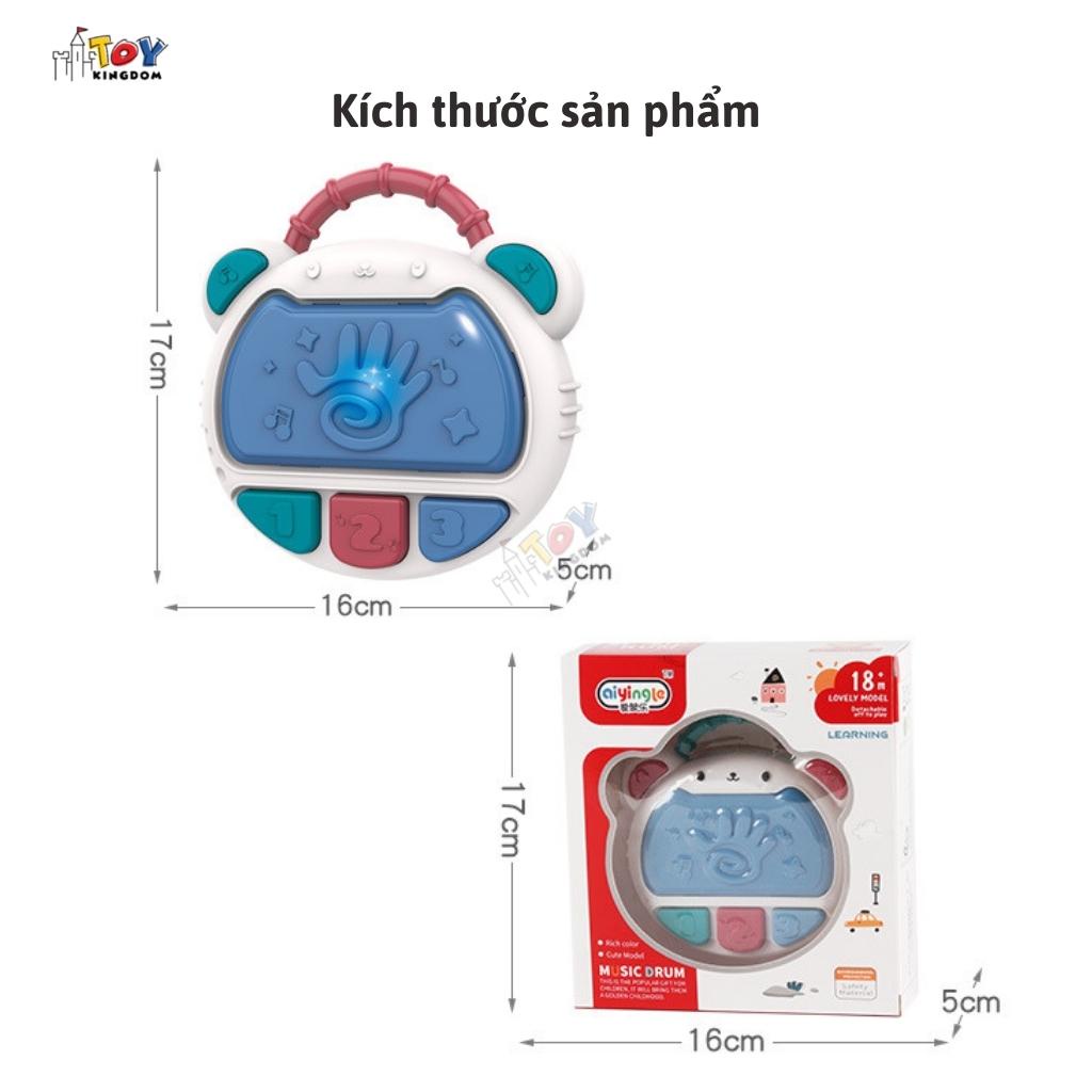 Đồ Chơi Trống Phát Nhạc Tiếng Anh Woa Toys Cho Bé Hình Chú Gấu Đáng Yêu Dành Cho Bé Từ 6 Tháng