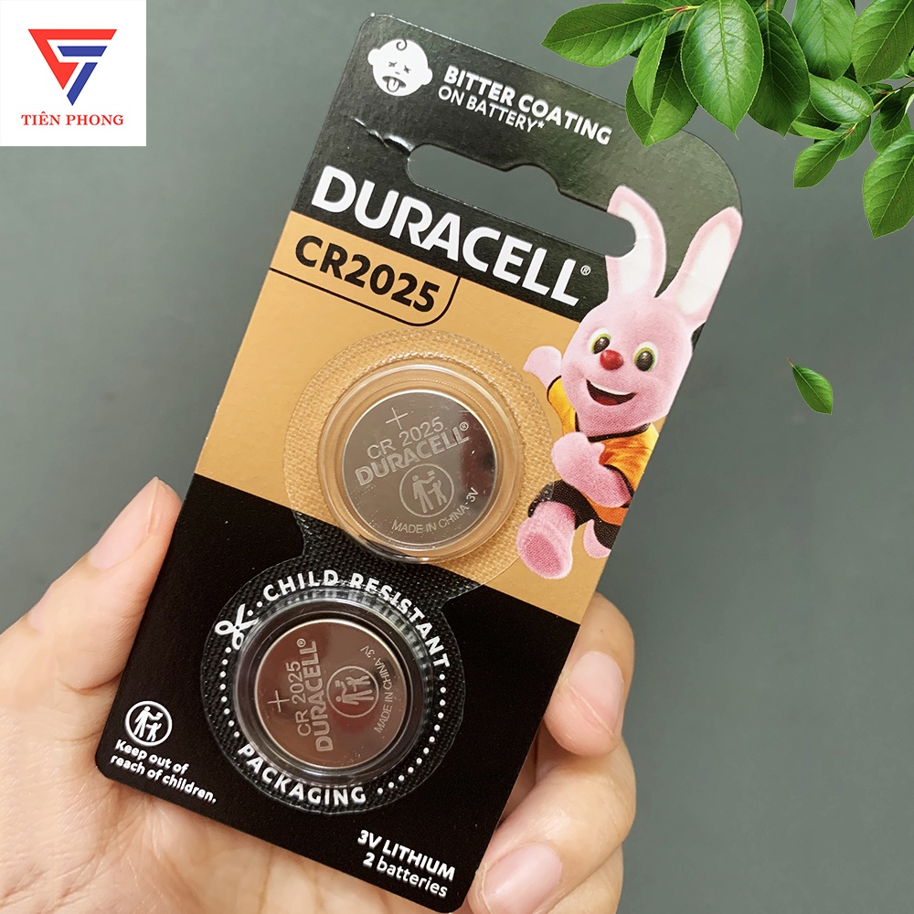 Pin cúc áo CR2025 Duracell Lithium 3V LOẠI TỐT vỉ 2 viên
