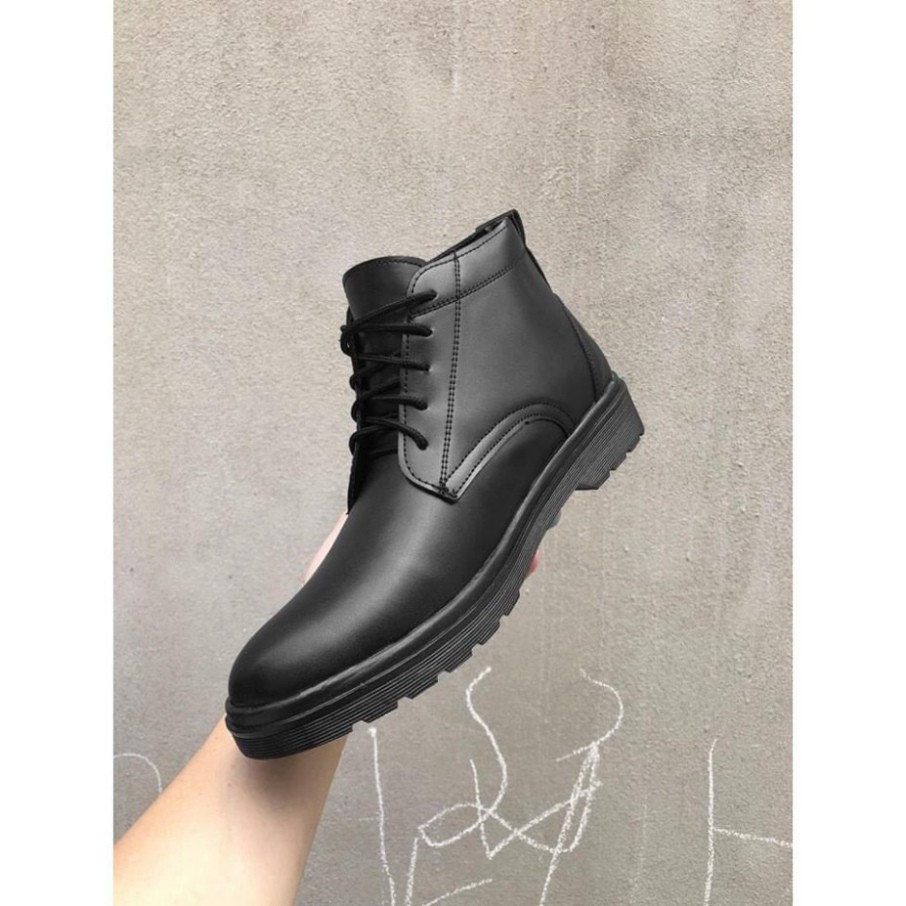 Giày Boots Martens SN01 da bò cao cổ nam đế độn cá tính năng động trẻ trung