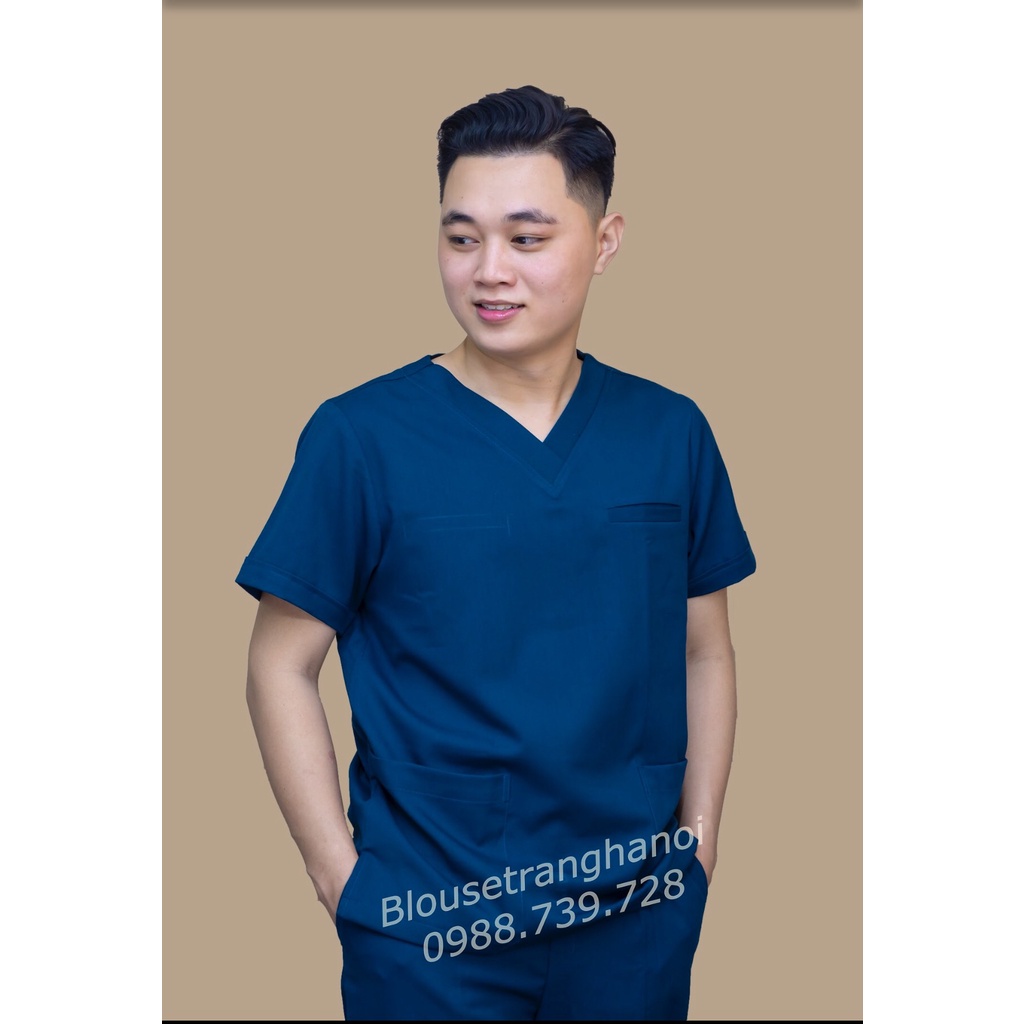 Bộ Scrup cao cấp cho bác sĩ, phòng khám - Blouse trắng hà nội