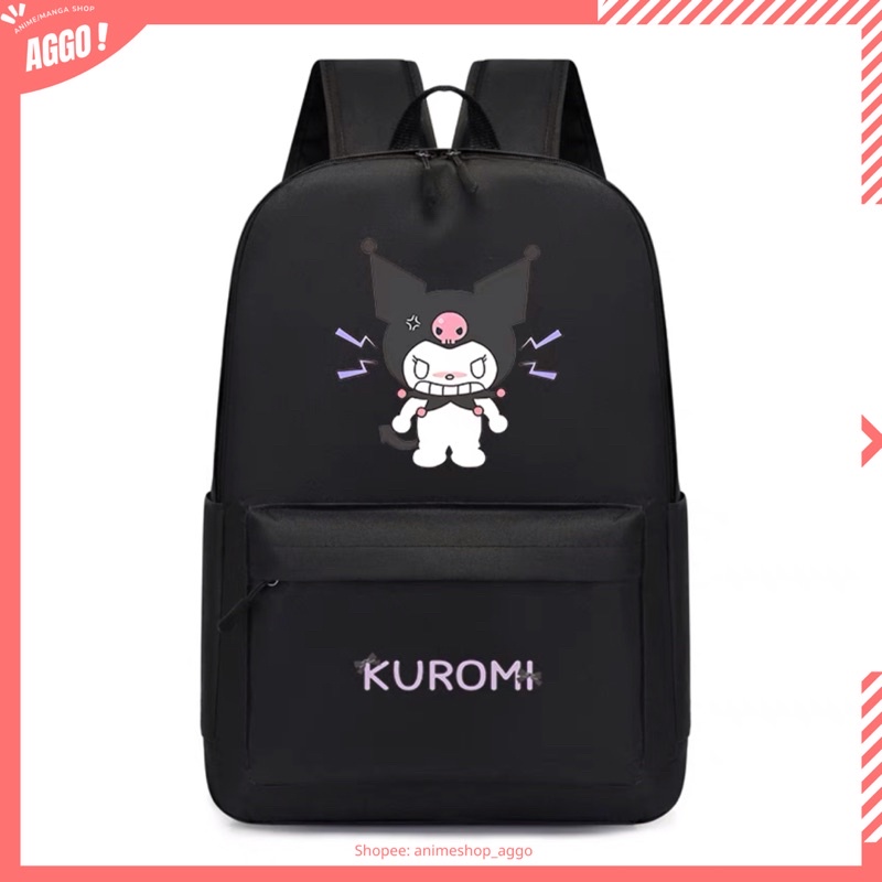 Balo đi học mèo hoạt hình Kuromi dễ thương cho nữ