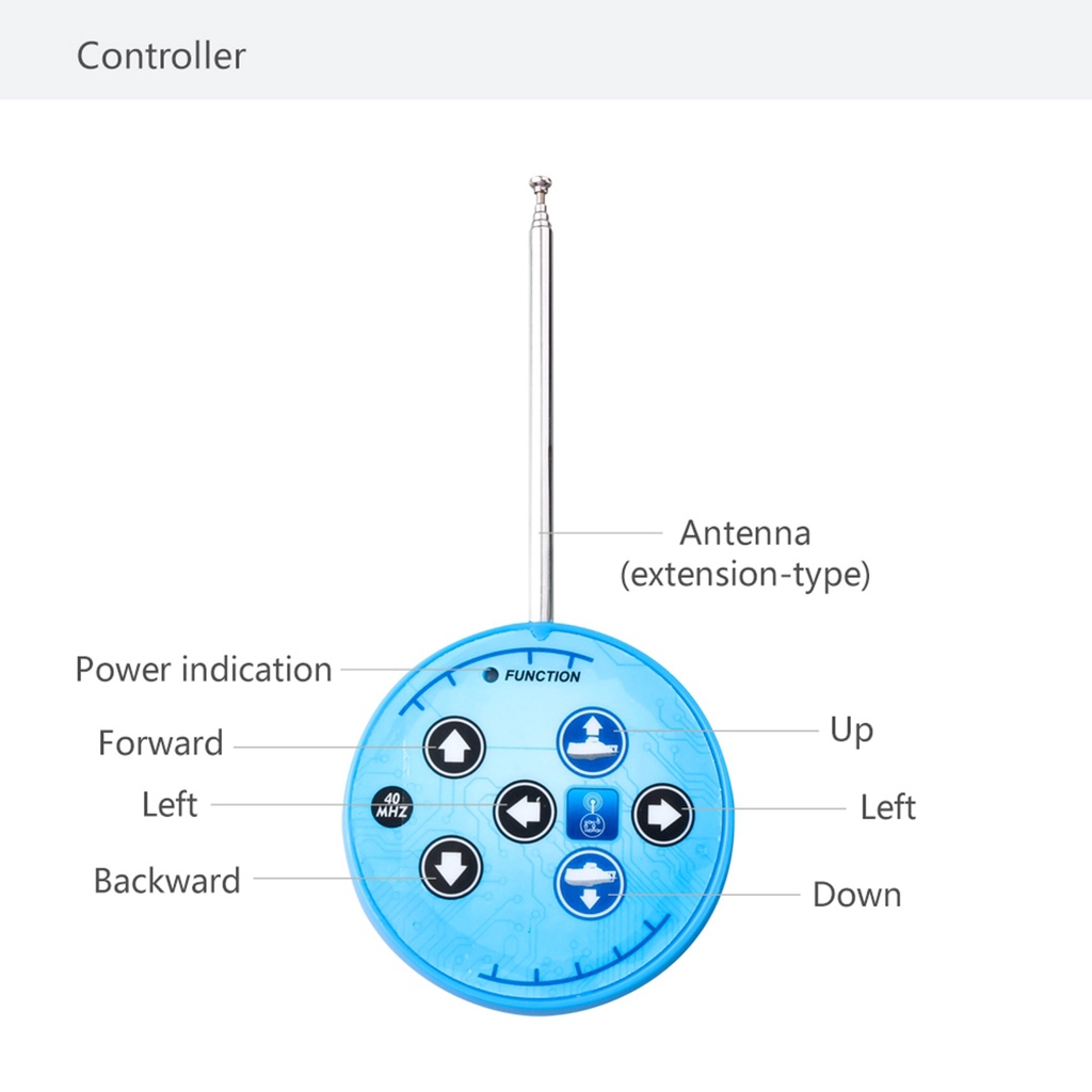 Đồ Chơi Mô Hình Tàu Ngầm Mini Điều Khiển Từ Xa Chống Nước Cho Trẻ Em
