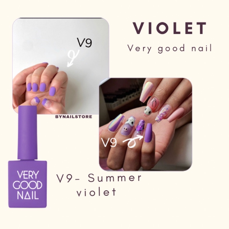 [Very good nail] Sơn gel cao cấp Hàn Quốc tone màu tím (1pcs)