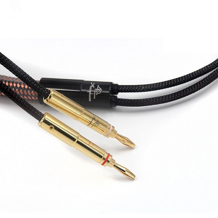 Bộ  Accuphase 40th Anniversary, bộ 02 Dây Loa Audio Âm Thanh Accuphase 40th Anniversary 2,5m Kèm Túi Nhung