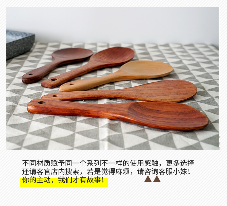 Muỗng Gỗ Chống Bỏng Tiện Dụng Cho Nhà Hàng