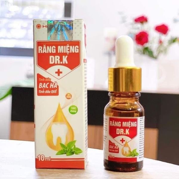Tinh Dầu Răng Miệng Dr K - Hỗ Trợ Hiệu quả Chứng Hôi Miệng, Sâu Răng, Viêm Lợi dung tích 10ml