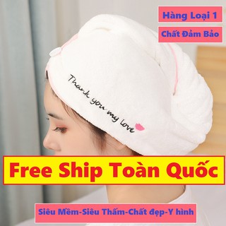 Combo 2 Khăn Ủ Tóc. Khăn Lau Tóc Đa Năng Siêu Thấm