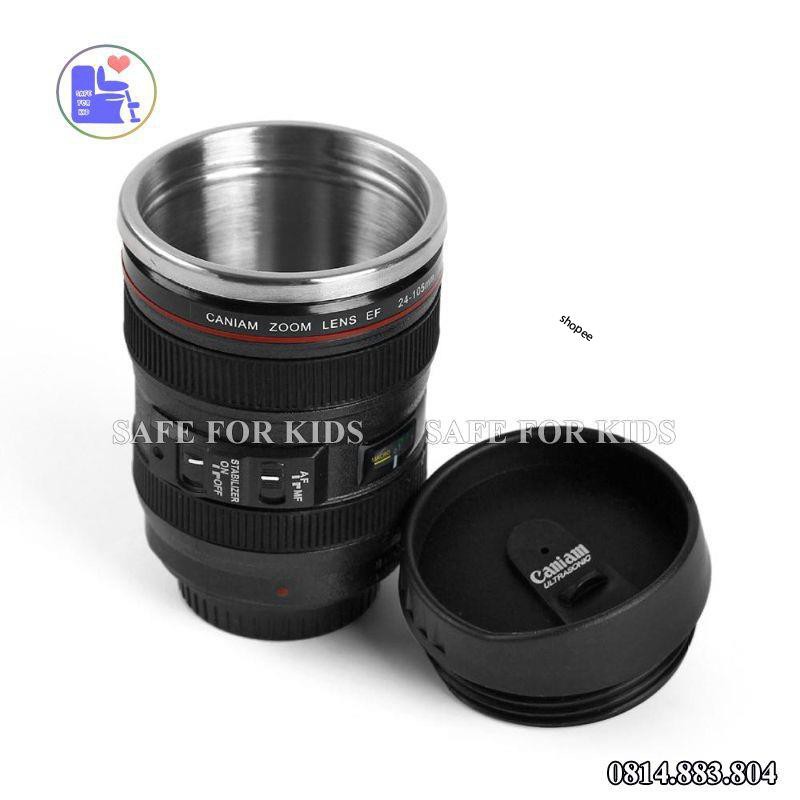 Cốc Giữ Nhiệt Cà Phê Hình Ống Kính Lens Máy Ảnh