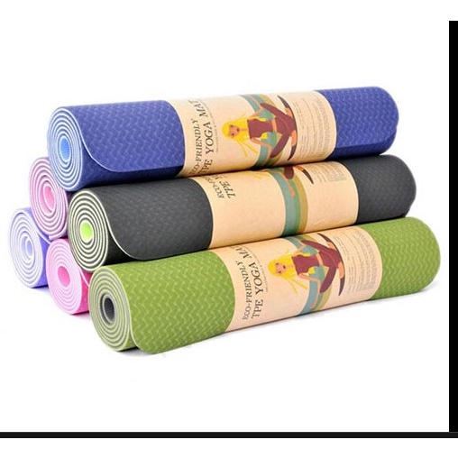 Thảm tập yoga 2 lớp siêu mềm mịn, dính bám tốt, không trơn trượt
