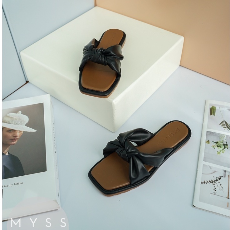 Dép bệt xoắn nơ giữa thời trang MYSS - DE96