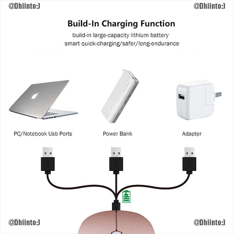 Chuột Quang Không Dây Siêu Mỏng 2.4ghz Sạc Usb