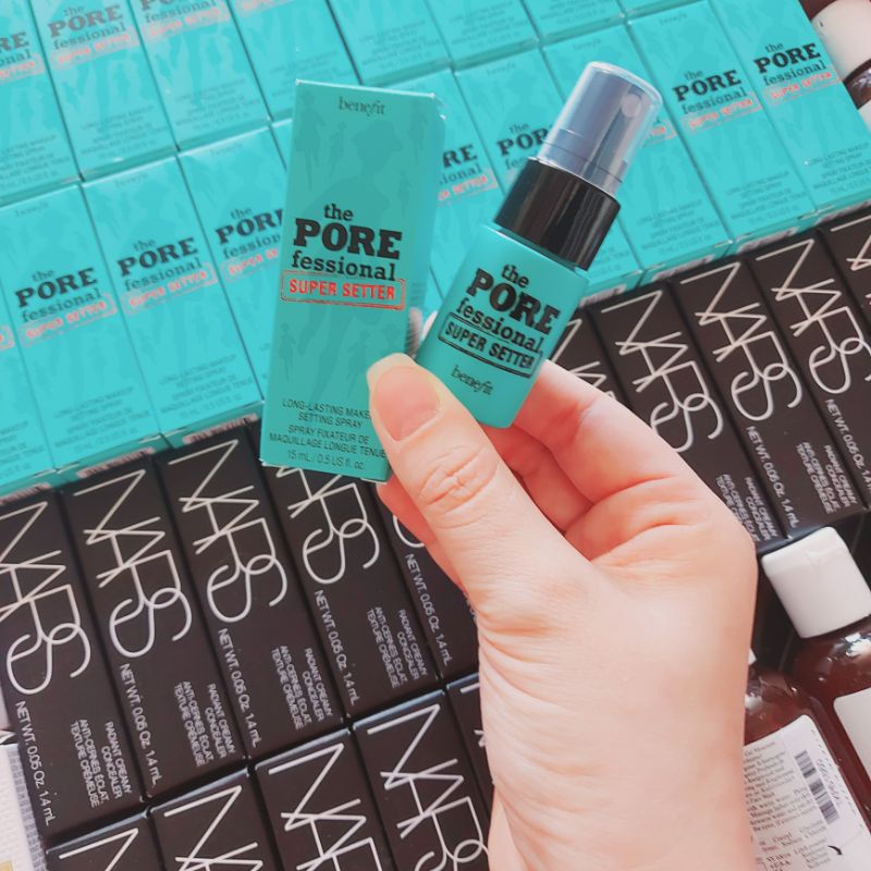 [ Minisize 15ml ] Xịt Khóa Lớp Trang Điểm Ben.ee PoreFessional Super Star Long-Lasting Makeup Setting Spray