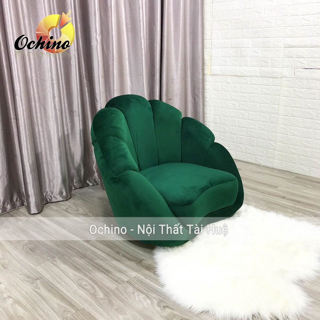 Ghế Sofa Đơn Dùng Để Trang Trí Và Chụp Hình Phòng Khách Hoặc Shop Chân Vàng Sang Chảnh (Đủ Màu)