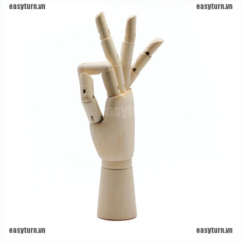 Mô hình bàn tay người làm từ gỗ 7 / 10 / 12 inch có thể cử động