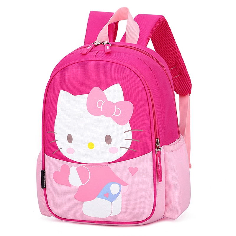 Balo đi học in hình mèo hello kitty dễ thương cho trẻ mẫu giáo