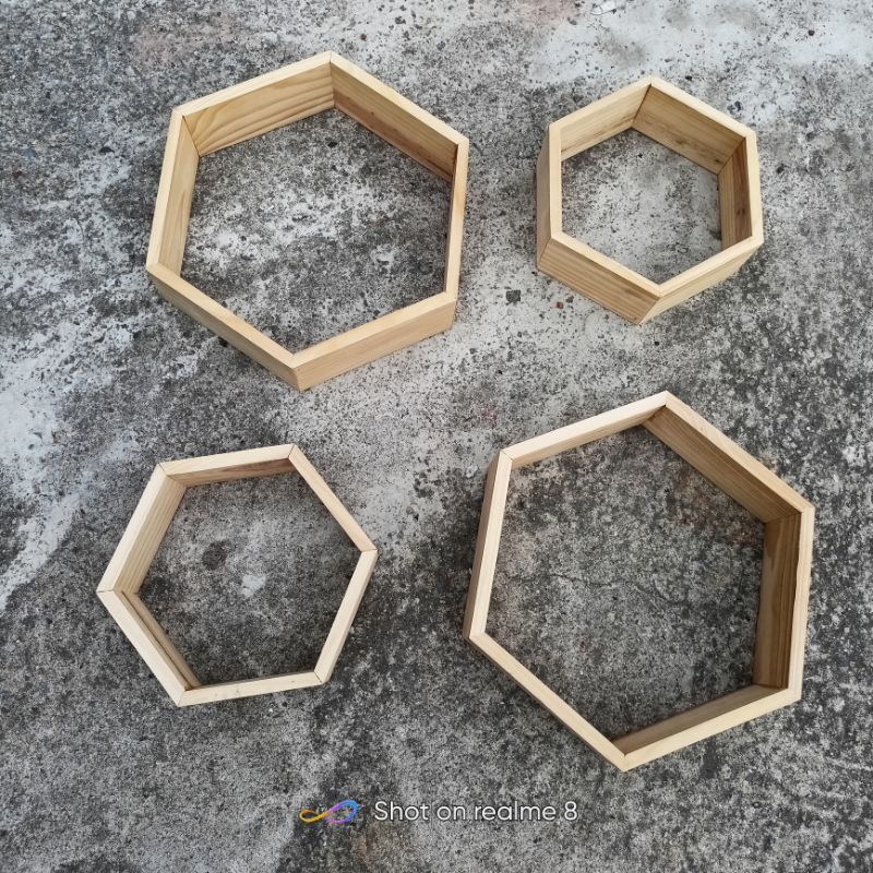 Kệ lục giác treo tường trang trí giá rẻ