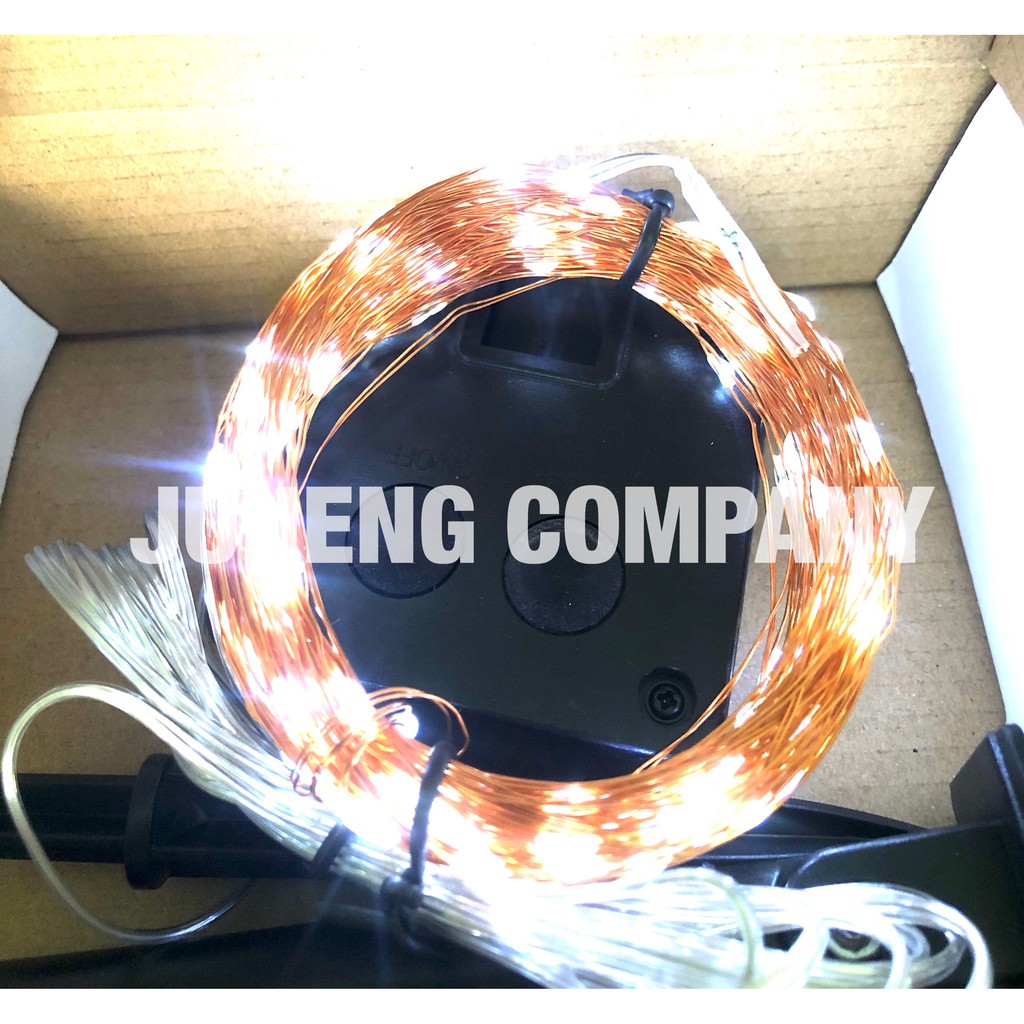 [ DÙNG NĂNG LƯỢNG MẶT TRỜI ] 12m Đèn Led Trang Trí Dây Đồng Sử Dụng Năng Lượng Mặt Trời Chống Nước