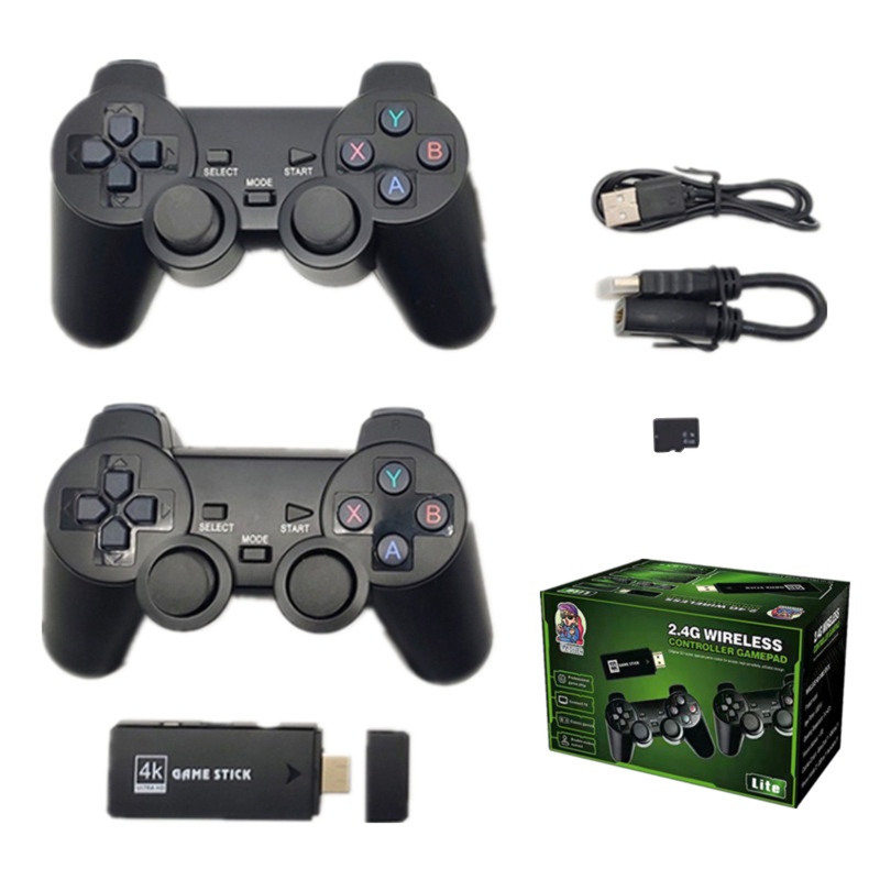 Bộ Tay Cầm Chơi Game Không Dây Tích Hợp 10000 Trò Chơi Cổ Điển Cho PS