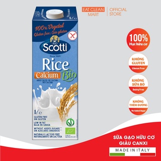 Sữa Gạo Hữu Cơ Giàu Canxi Riso Scotti - BIO Calcium Rice Drink - Hộp 1L