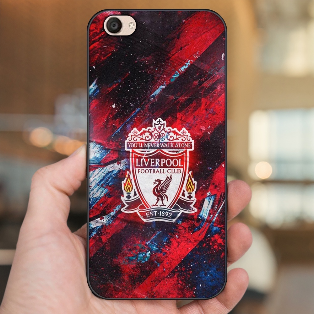 Ốp lưng Vivo V5, V5 Plus viền đen in hình Liverpool FC