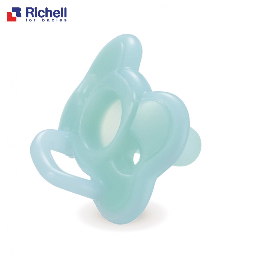 Ty Ngậm Silicone cho bé hình chiếc nơ Richell (3+ tháng) - ty ngậm trẻ em - Ti giả