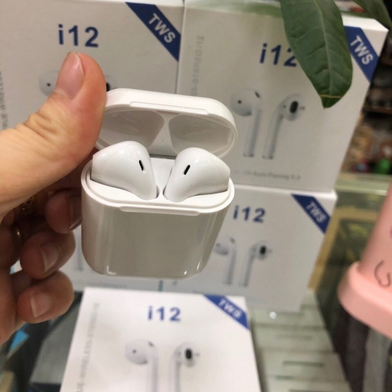 Tai nghe bluetooth  Freeship  Giảm 15k tai nghe không dây nhập [DONG15]  Tai nghe airpods i12 tws cảm biến vân tay