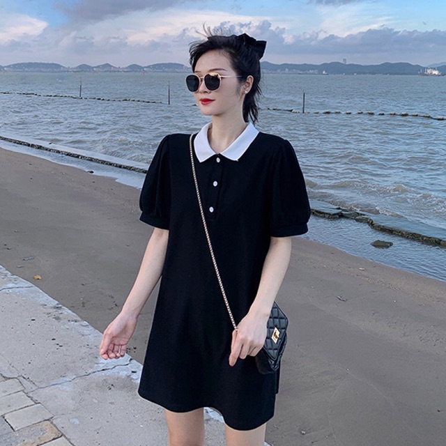 Váy polo ulzzang