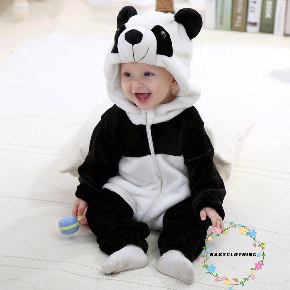 Set đồ liền thân hình gấu panda dễ thương cho bé