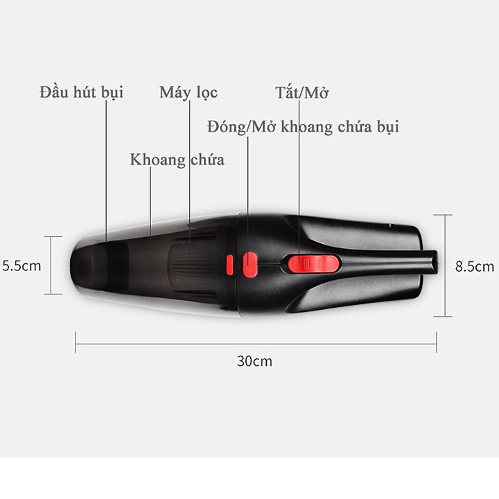 Máy hút bụi cao cấp siêu mạnh dành cho xe hơi