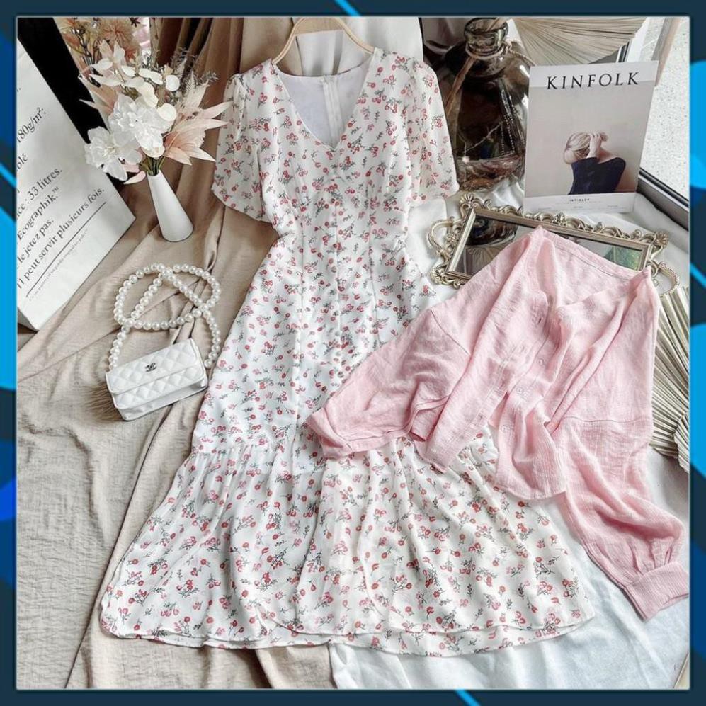 Set váy nữ đẹp, đầm xòe nữ đẹp, kiểu dáng thời trang, chất vải mịn đẹp, phù hợp đi chơi, dạo phố, phom dưới 55kg . | BigBuy360 - bigbuy360.vn