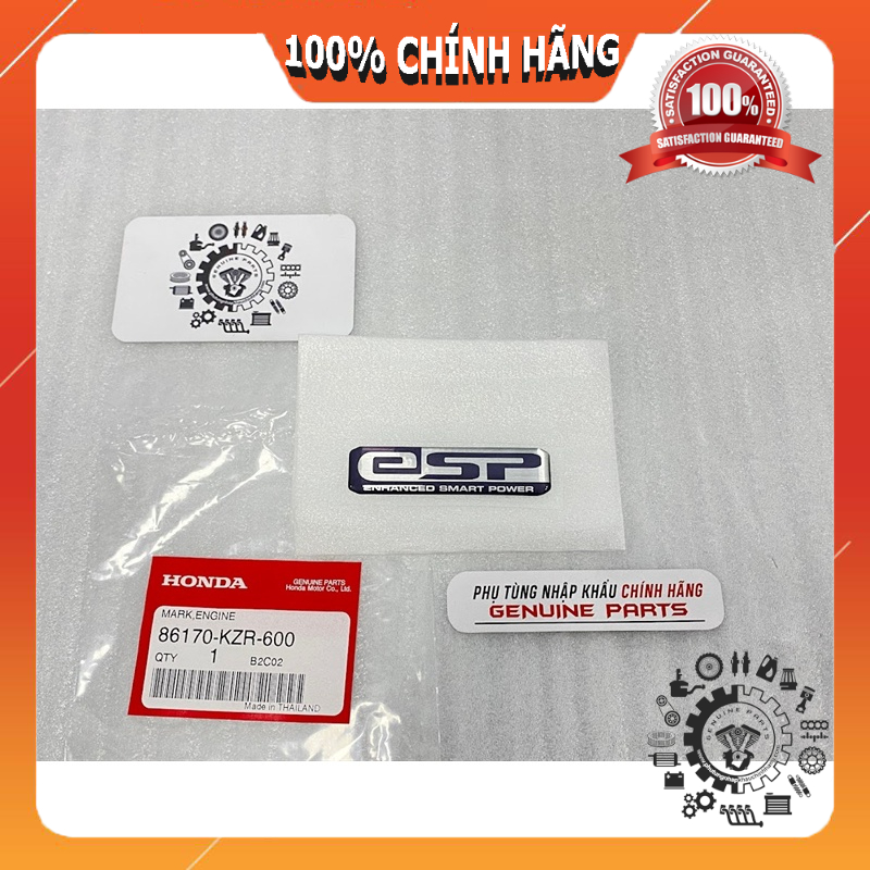Tem ESP HONDA dán ốp lọc gió chính hãng Honda Thailand