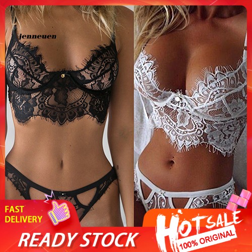 Set đồ lót ren kiểu G-string quyến rũ chất liệu nhanh khô dành cho nữ