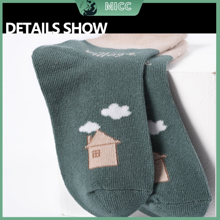 Set 5 Đôi Tất Cotton Cao Cấp Thiết Kế Mới Đáng Yêu Cho Bé