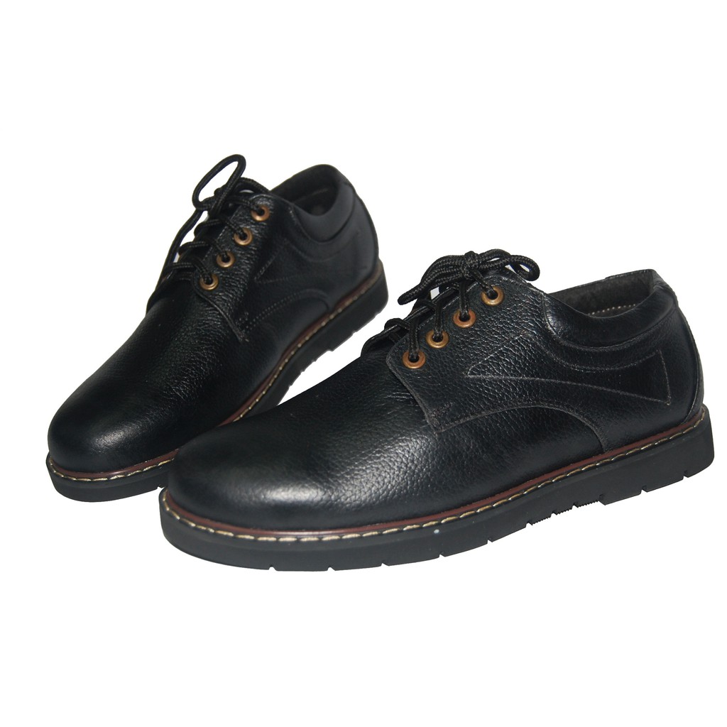 Giày boot nam cột dây da bò thật. Bảo hành 12 tháng. MS: B95