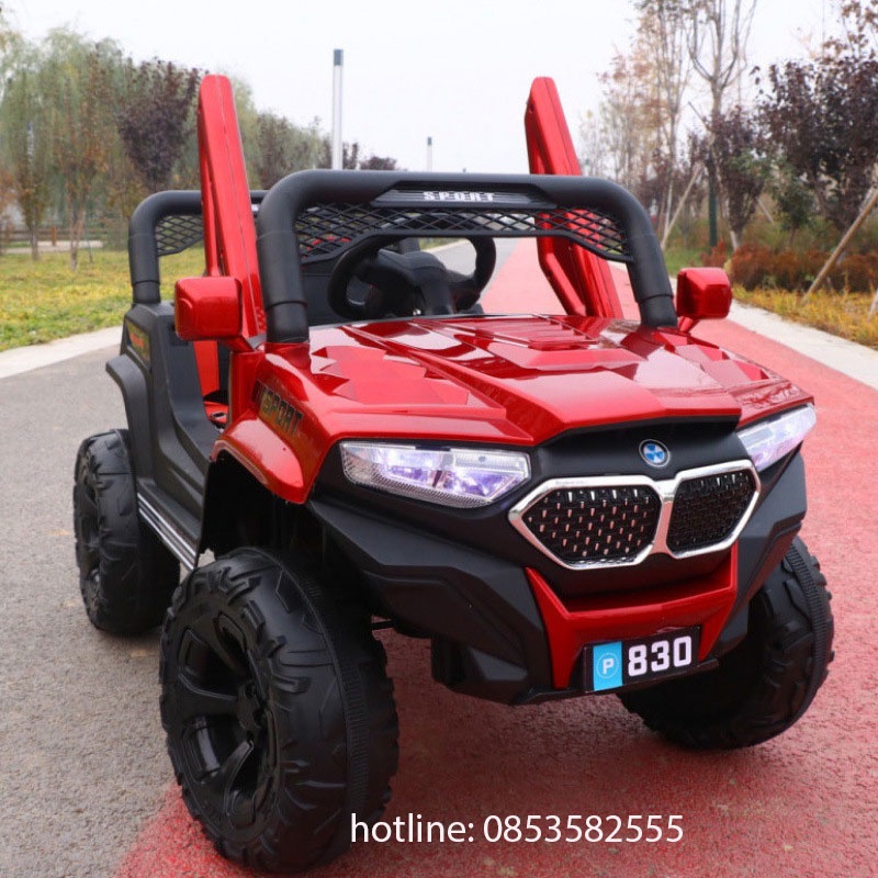 Xe Ô Tô Điện Địa Hình Dành Cho Trẻ Em Từ 1 Tuổi Trở Lên 830 Độ Bền Cao, Kiểu Dáng Đẹp