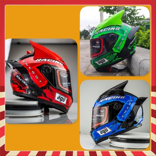 Mũ Bảo Hiểm Fullface Thương Hiệu AGU TEM RACING [ CAM KẾT HÀNG CHUẨN CÔNG TY ]