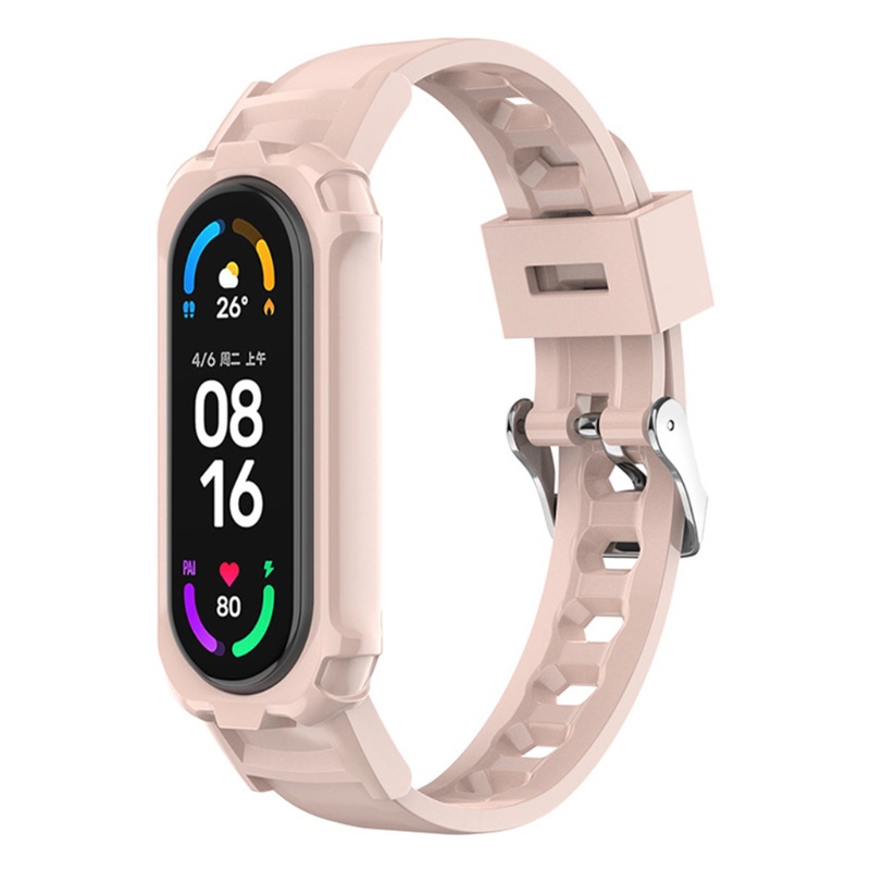 Dây đeo TPU mềm chống trầy chống mồ hôi cho đồng hồ thông minh Xiaomi Mi Band 6 5 4 3