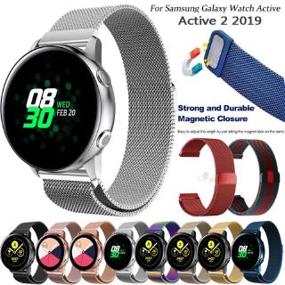 Dây Đeo Milanese Từ Tính Thay Thế Cho Đồng Hồ Thông Minh Samsung Galaxy Watch Active 2 40mm 44mm 20mm