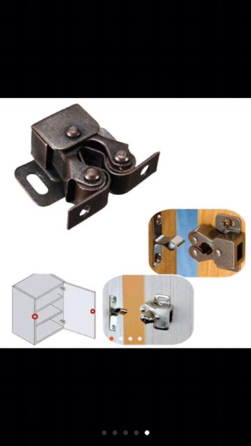 Chốt sập cánh tủ gỗ và nhôm tặng kèm vít- giá 1c