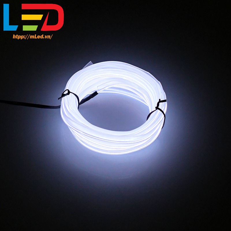 Dây đèn led đơn sắc ánh sáng lạnh trang trí viền táp-lô nội thất ô tô, xe hơi tiện dụng