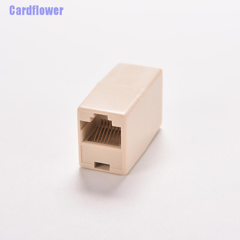 Cardflower  1pcs RJ45 CAT5 Coupler Plug Network LAN Cable Extender Connector Adapter