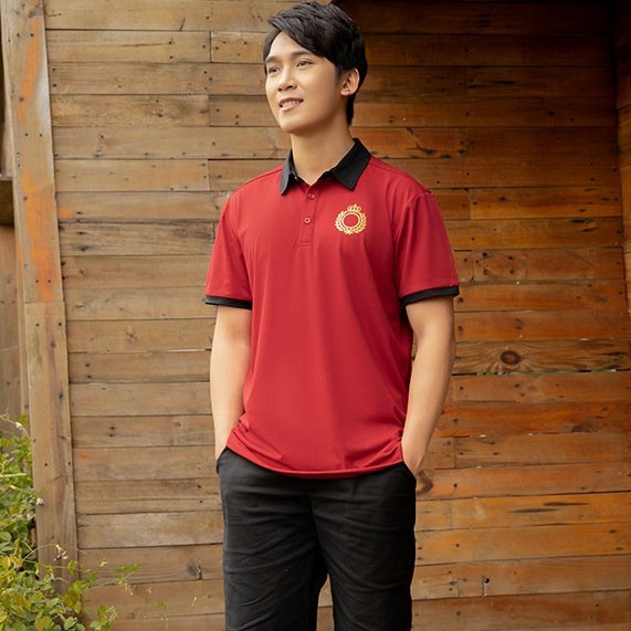 Áo Polo nam cổ bẻ phối UCO vải cotton cá sấu cao cấp, chuẩn form, sang trọng lịch sự màu đỏ, navy ATS0468 - 𝗘𝗠𝗦𝗣𝗢