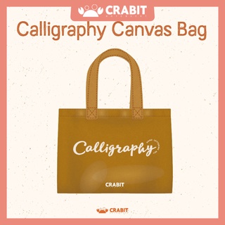 Túi Crabit Canvas Calligraphy - Túi vải canvas 2 lớp Calligraphy