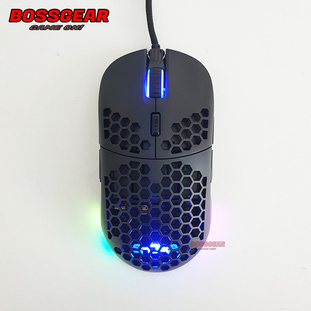 Chuột Gaming E-DRA EM618 Thiết kế siêu nhẹ có thể thay đổi khối lượng và hình dáng ( Avago 3327/ 12400 DPI )