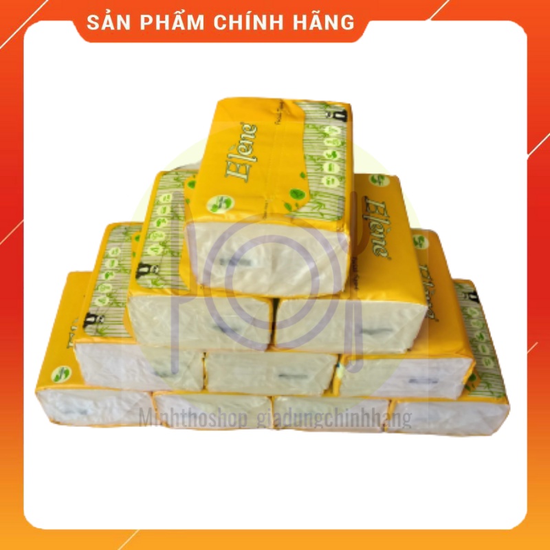 (30 gói) Giấy lụa rút tre-Giấy ăn gấu trúc ELENE chính hãng-100 tờ, 3 lớp, nguyên liệu 100% nhập khẩu, sx tại Việt nam