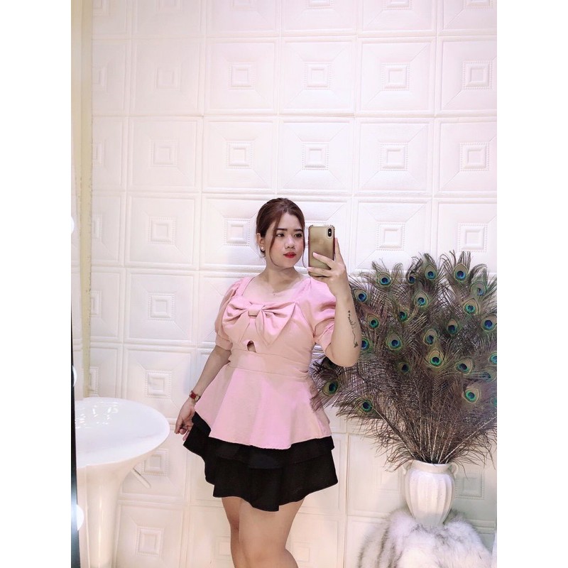 ÁO KIỂU BIGSIZE 60-90kg (có size, ẢNH THẬT BIGSIZE)